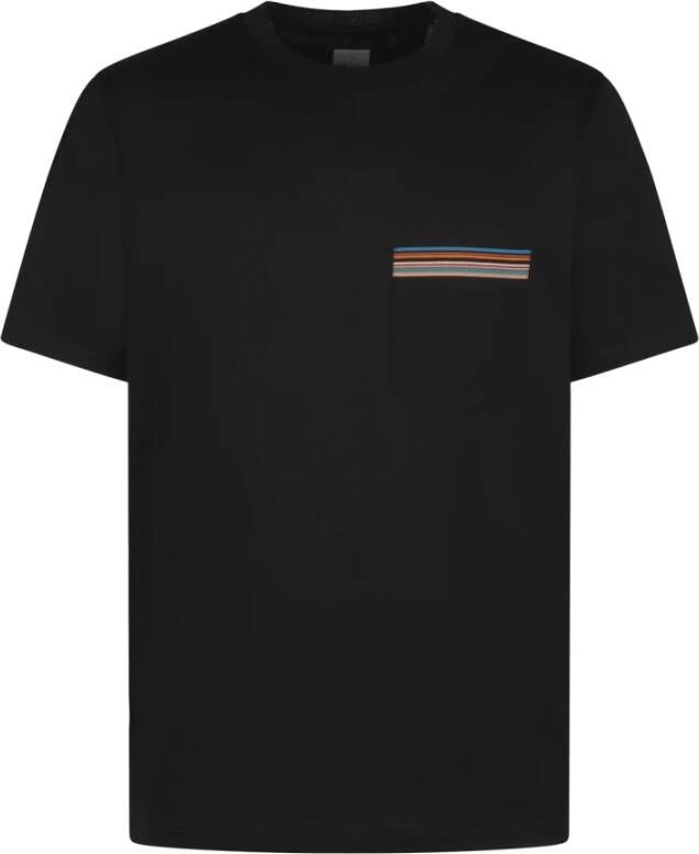 PS By Paul Smith Signature Stripe Zak T-Shirt Black Heren