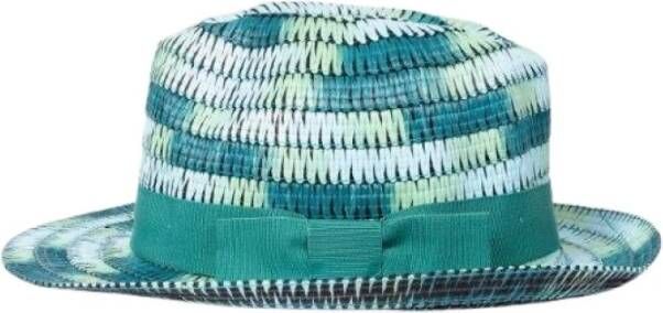 Paul Smith Turquoise Space Dye Trilby Hat Groen Dames