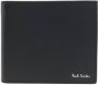 Paul Smith Stijlvolle leren bi-fold portemonnee met logo print Black Heren - Thumbnail 1