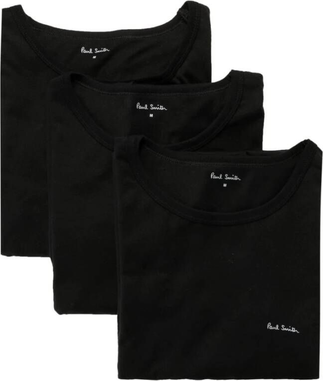 Paul Smith T-short van viscose met labelprint in een set van 3 stuks