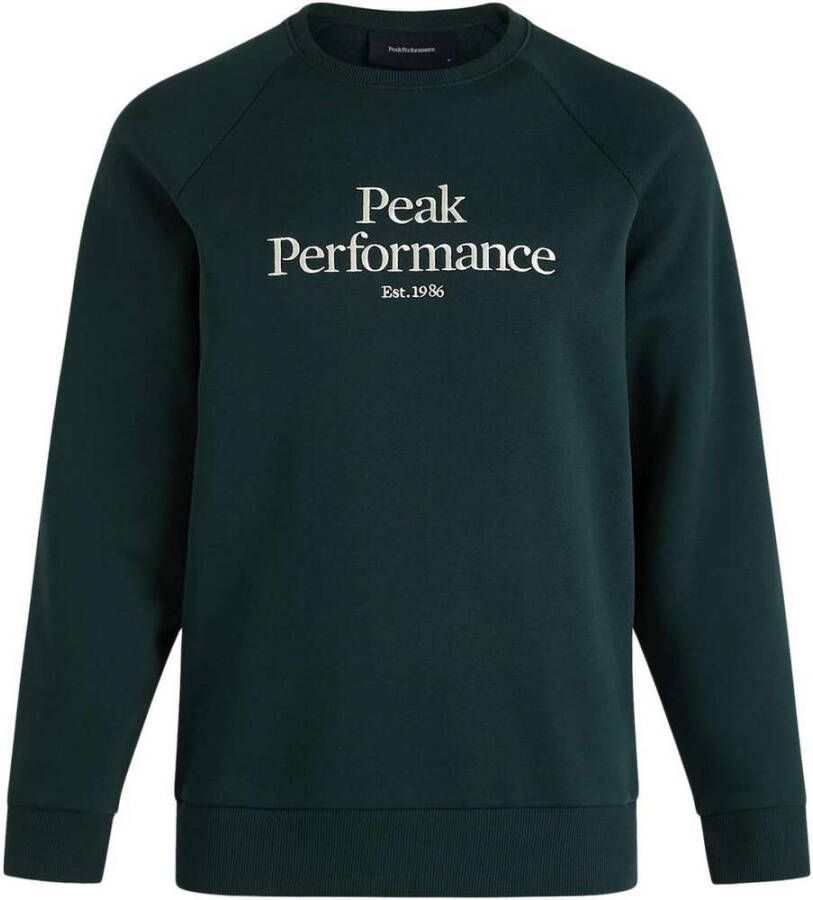 Peak Performance Heren Original Crew Sweater & Vest Green Heren