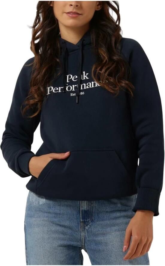 Peak Performance Dames Original Hood Sweater Blauw Blue Dames - Foto 3