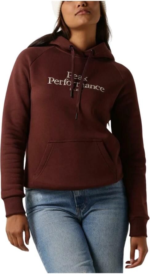 PEAK PERFORMANCE Dames Truien & Vesten W Original Hood Bordeaux - Foto 3