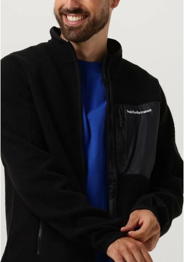 PEAK PERFORMANCE Heren Truien & Vesten M Pile Zip Jacket Zwart
