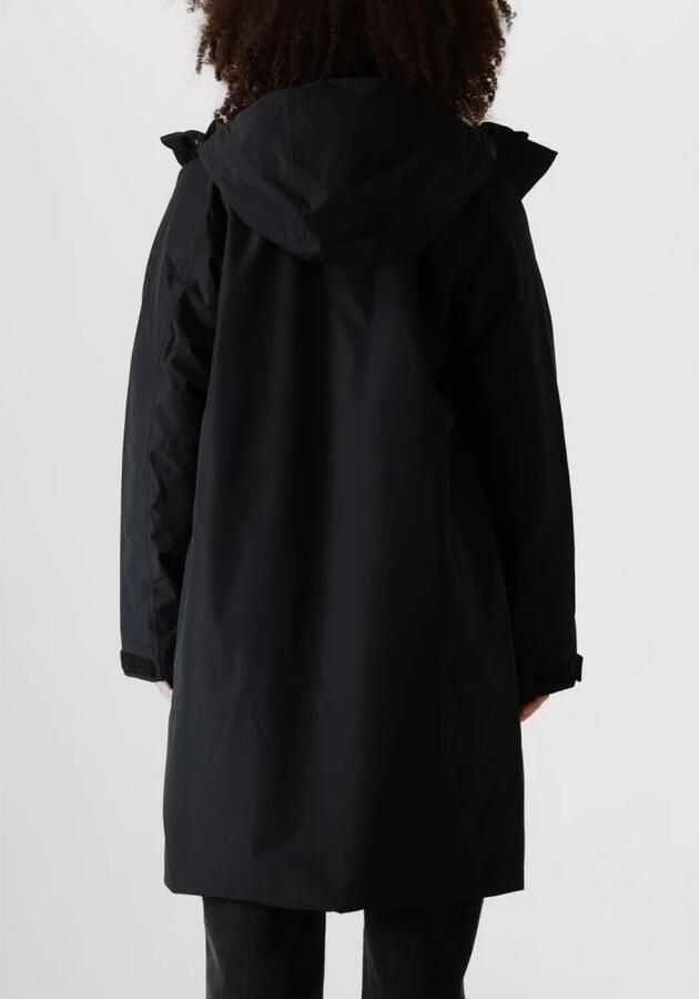 Peak Performance Lange Parka met Verborgen Rits en Capuchon Black Dames - Foto 2