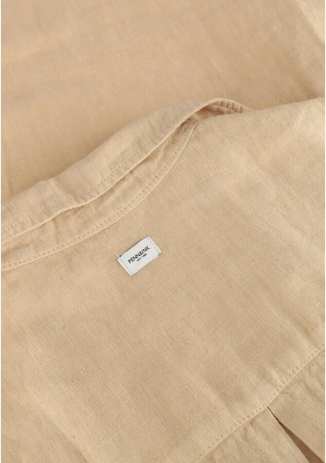 Penn&Ink N.Y Oranje Midi Jurk Elegant Ontwerp Beige Dames