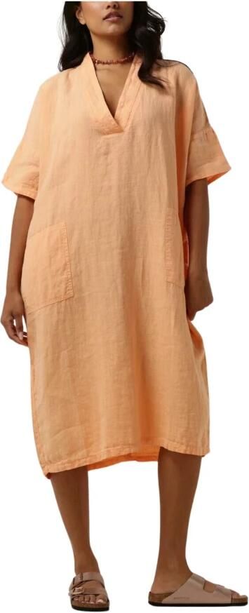 Penn&Ink N.Y Oranje Midi Jurk Elegante Stijl Orange Dames - Foto 3