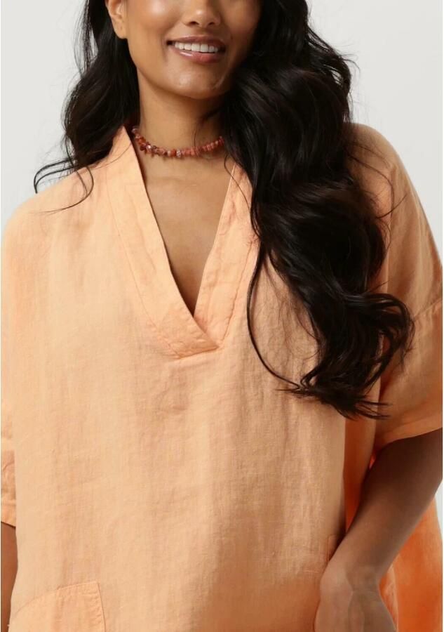 Penn&Ink N.Y Oranje Midi Jurk Elegante Stijl Orange Dames