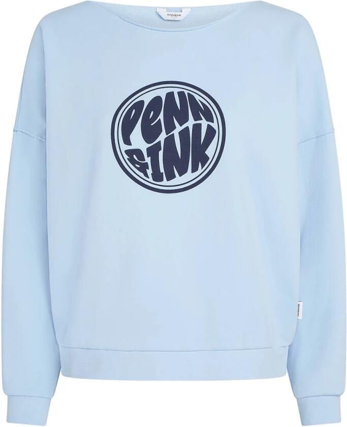 PENN & INK Dames Truien & Vesten Sweater Print Lichtblauw