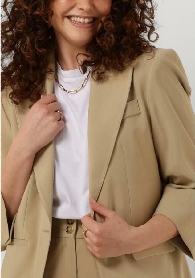 Penn&Ink N.Y Zand Blazer voor Dames Beige Dames