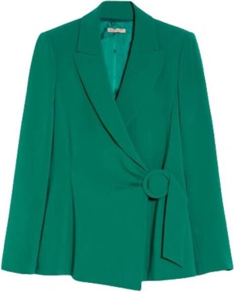 Pennyblack Blazer met Slim Fit in Vloeibare Stof Green Dames
