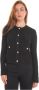 Pennyblack Chanel Stijl Gouden Knoop Cardigan Black Dames - Thumbnail 1