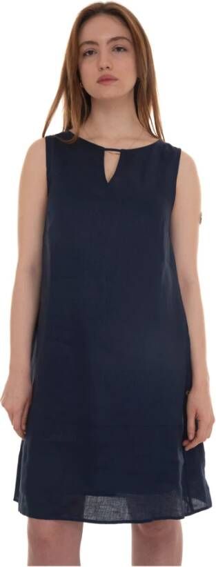 Pennyblack Funivia Sleeveless linen dress Blauw Dames