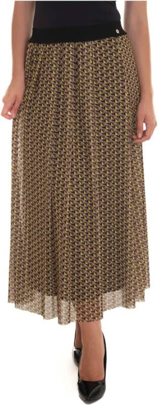 Pennyblack Geometrische Fantasie Lange Rok Groen Dames