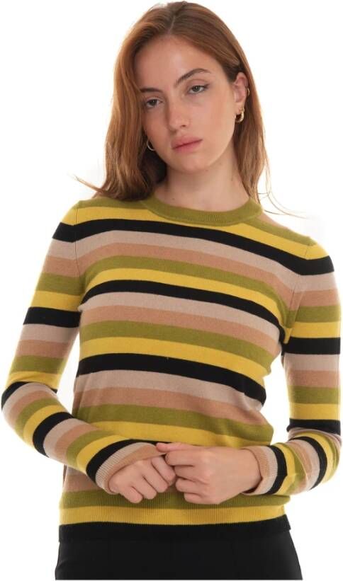 Pennyblack Gestreepte Ronde Hals Pullover Meerkleurig Dames
