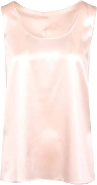 Pennyblack Zijden Mouwloze Top Beige Dames