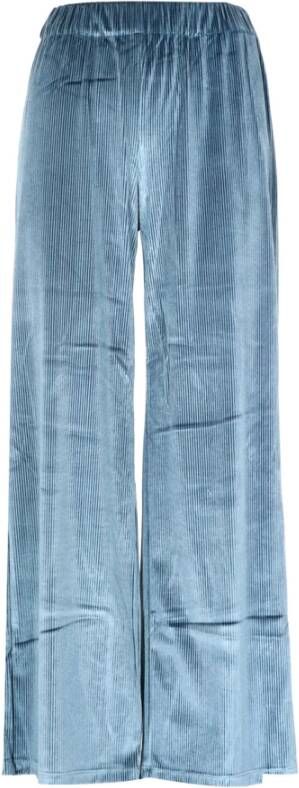 Pennyblack Velvet Jersey Ribbel Broek Blauw Dames