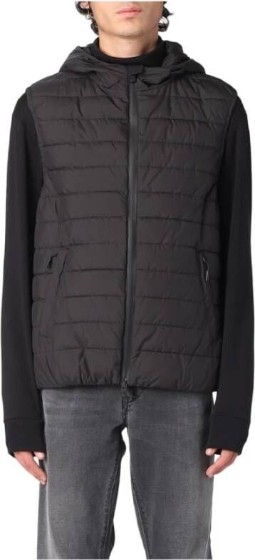 People of Shibuya Gilet Met Capuchon Black Heren