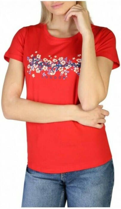 Pepe Jeans T-shirt Bego_PL505133 Rood Dames