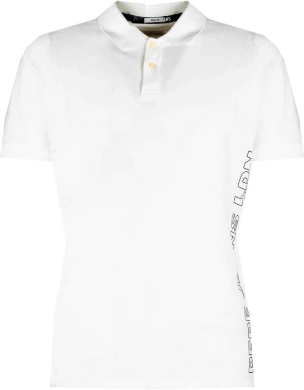 Pepe Jeans Polo Shirt met Kraag en Knopen White Heren