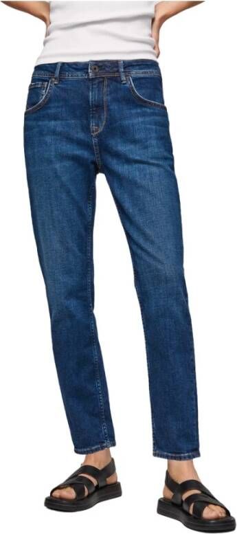 Pepe Jeans Blauwe effen jeans Blue