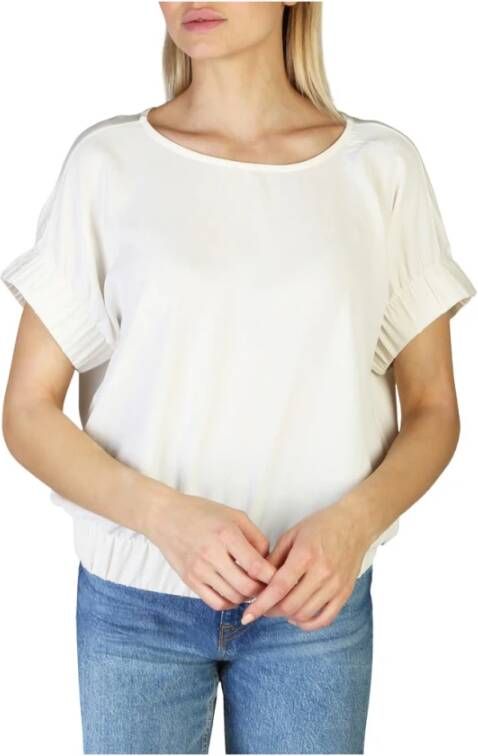 Pepe Jeans Dames T-shirt met knopen voor lente zomer White Dames