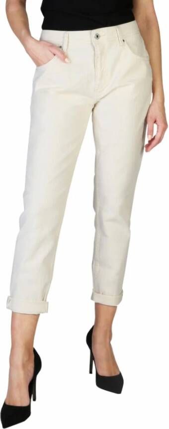 Pepe Jeans Dames Jeans in effen kleur White Dames