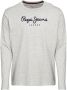 Pepe Jeans Katoenen T-shirt met korte mouwen en logoprint Gray Heren - Thumbnail 1