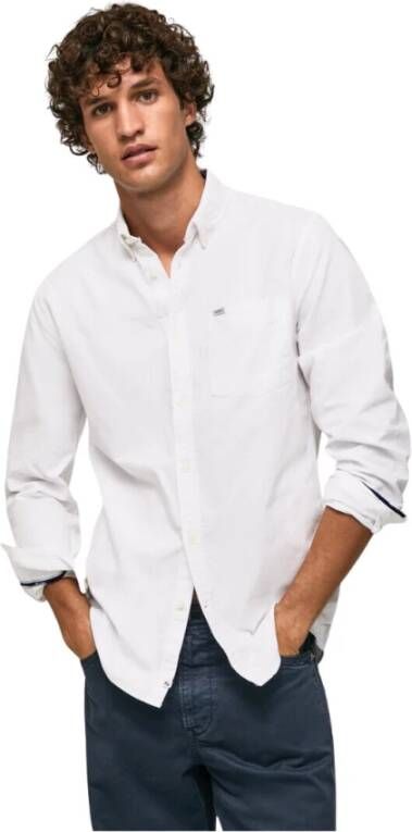 Pepe Jeans Casual Shirts Wit Heren