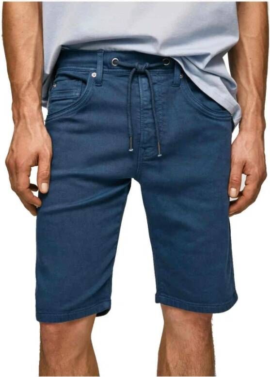Pepe Jeans Casual Shorts Blauw Heren