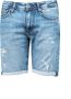 Pepe Jeans Denim Shorts met Vervaagd Effect en Opgeslagen Zoom Blauw Heren - Thumbnail 1