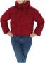 Pepe Jeans Bordeaux Hooded Zip-Up Jacket Red Dames - Thumbnail 2