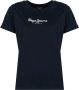 Pepe Jeans Eenvoudig Ronde Hals T-Shirt Blauw Dames - Thumbnail 1
