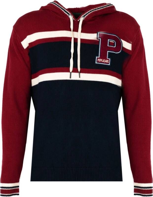 Pepe Jeans Hoodie met verstelbaar trekkoord Blauw Heren