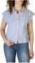 Pepe Jeans Gestreepte Mouwloze Blouse voor Vrouwen White Dames - Thumbnail 1