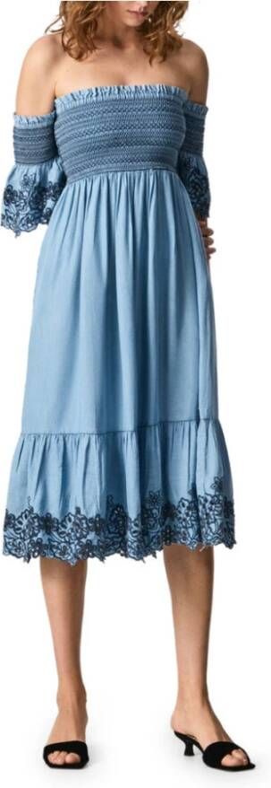 Pepe Jeans Kleed libby_pl953032 Blauw Dames