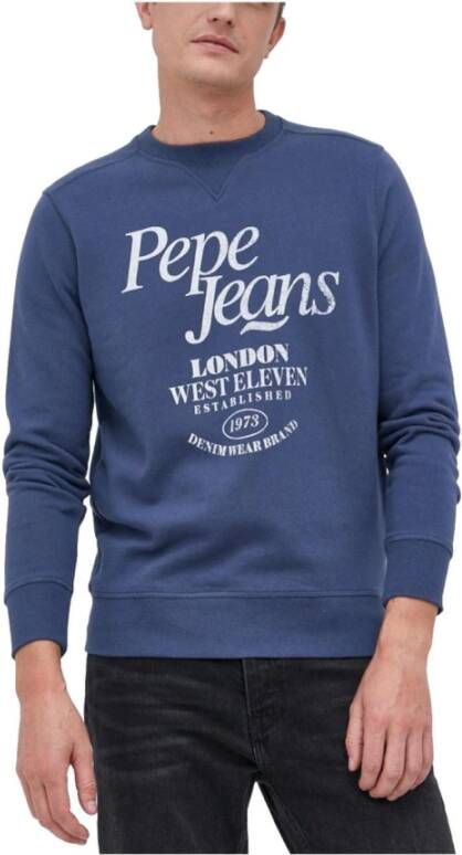 Pepe Jeans Lamarck sweatshirt Blauw Heren