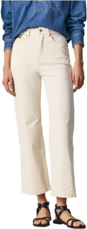 Pepe Jeans Lexa Sky High Pants White Dames
