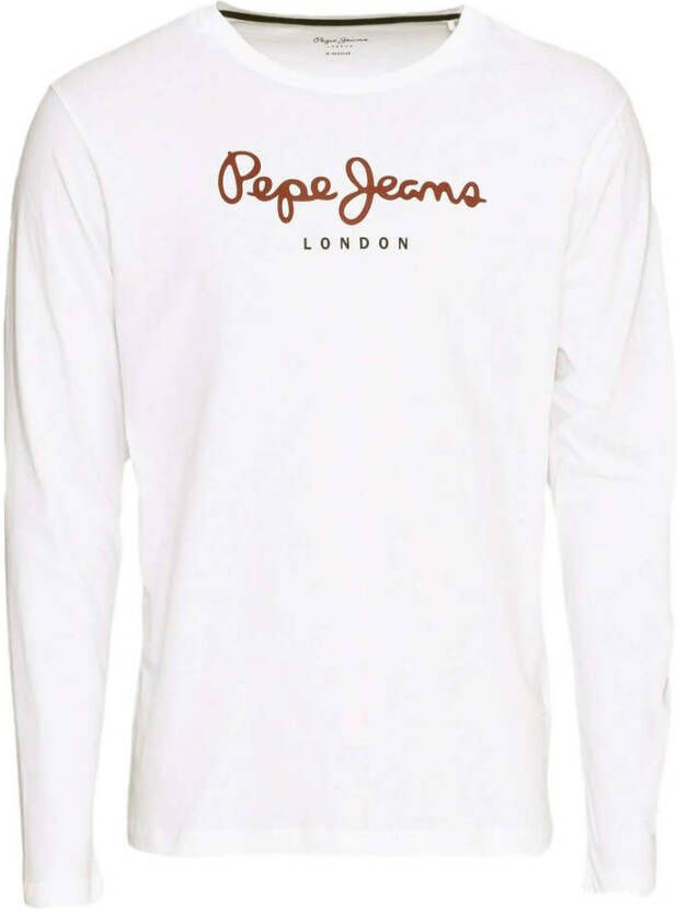Pepe Jeans Long Sleeve Tops Wit Heren