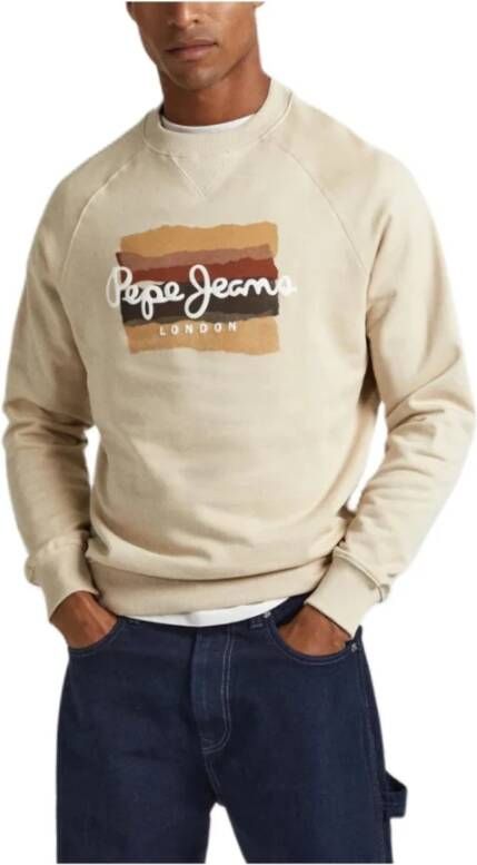 Pepe Jeans Moderne Comfort Sweatshirt Beige Heren