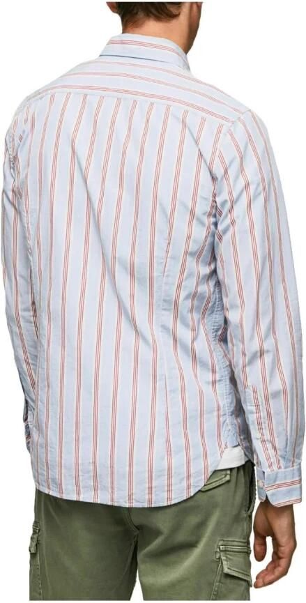 Pepe Jeans Slim fit vrijetijdsoverhemd met streepmotief model 'LISTER' - Foto 2