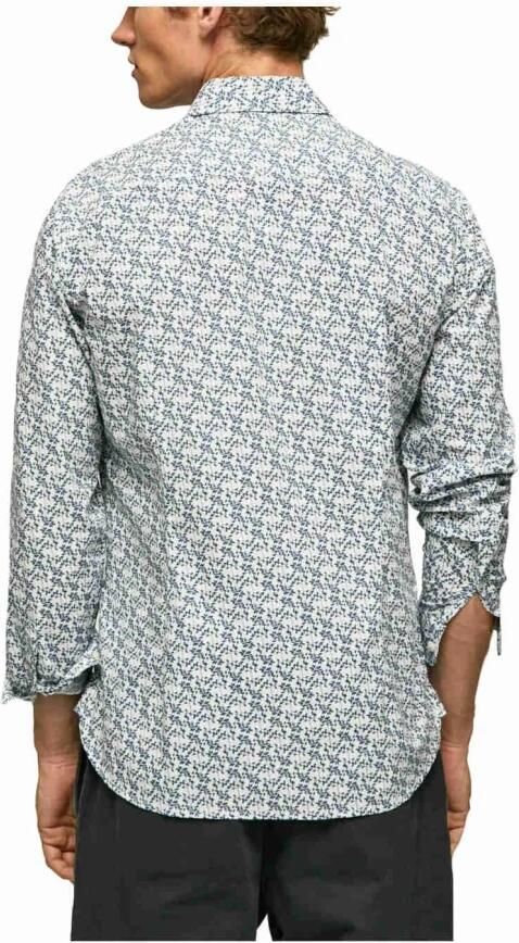 Pepe Jeans Vrijetijdsoverhemd met labeldetail model 'LOU' - Foto 2