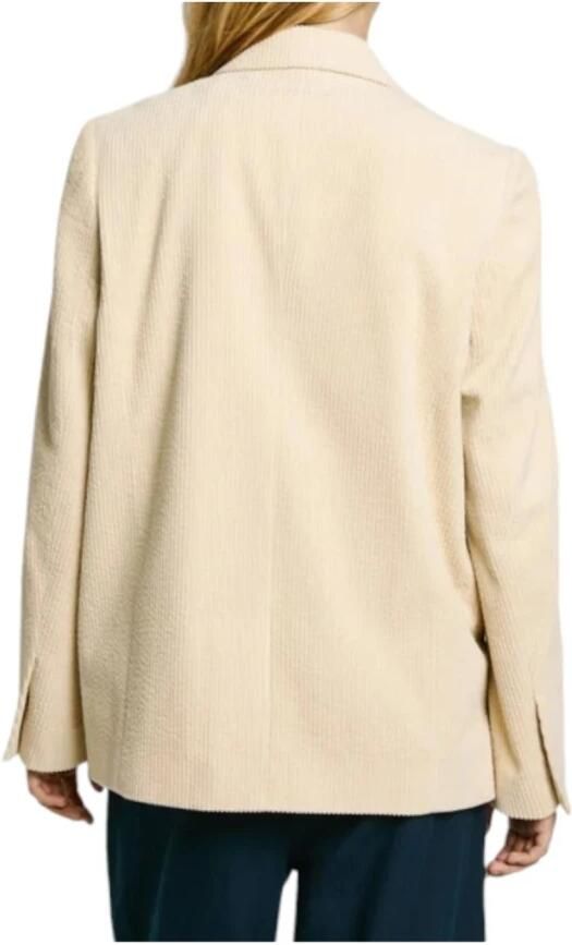 Pepe Jeans Beige Ribfluwelen Blazer Jas Beige Dames - Foto 2
