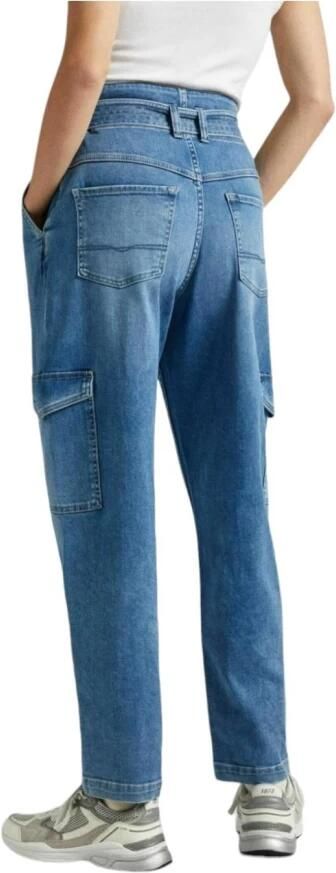Pepe Jeans Blauwe Utility Tapered Jeans Blue Dames - Foto 2