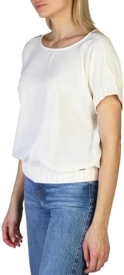 Pepe Jeans Dames T-shirt met knopen voor lente zomer White Dames - Foto 2