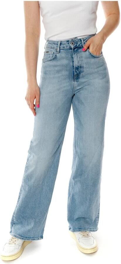 Pepe Jeans Gebruikte Sky High Light Jeans Blue Dames - Foto 3
