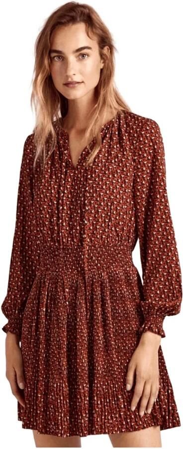 Pepe Jeans Boho Geplooide Jurk voor Vrouwen Multicolor Dames - Foto 4