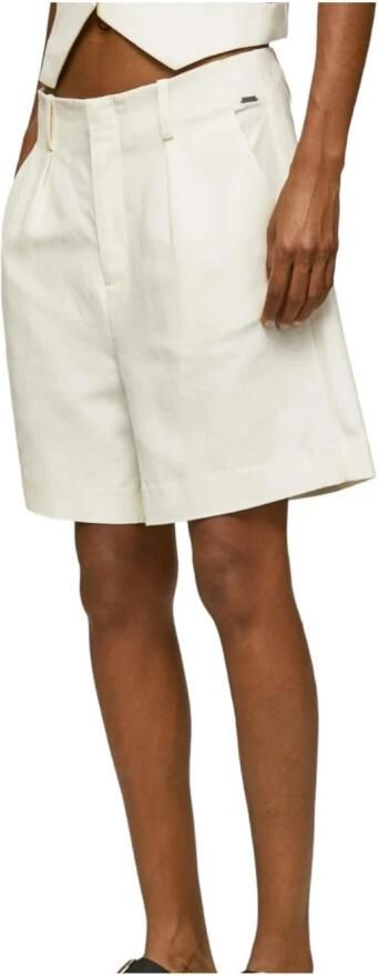 Pepe Jeans Witte effen shorts voor dames White Dames - Foto 3