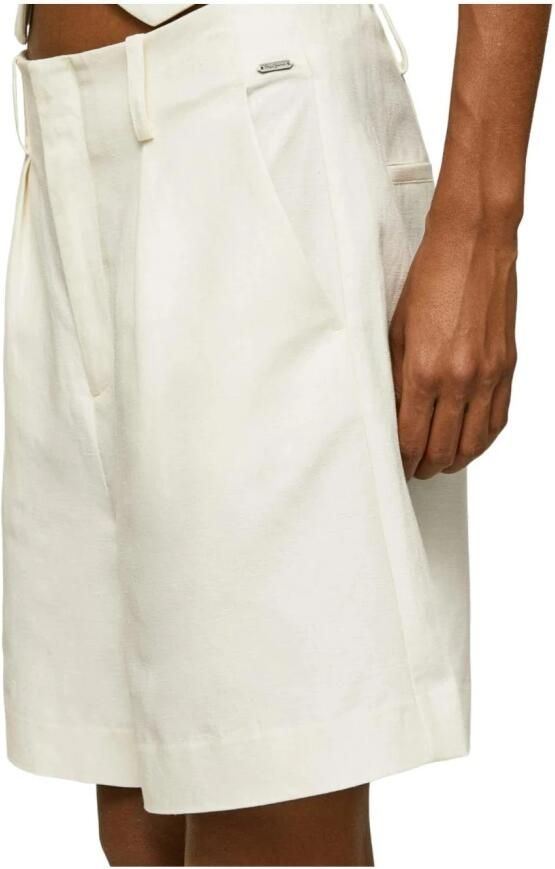 Pepe Jeans Witte effen shorts voor dames White Dames - Foto 2