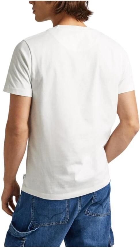 Pepe Jeans Cherry T-shirt Korte Mouw Wit White Heren - Foto 2